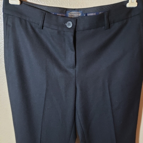 Pendleton Womens Wool Straight Leg Black Dress Pants-Size 6 - Picture 3 of 8